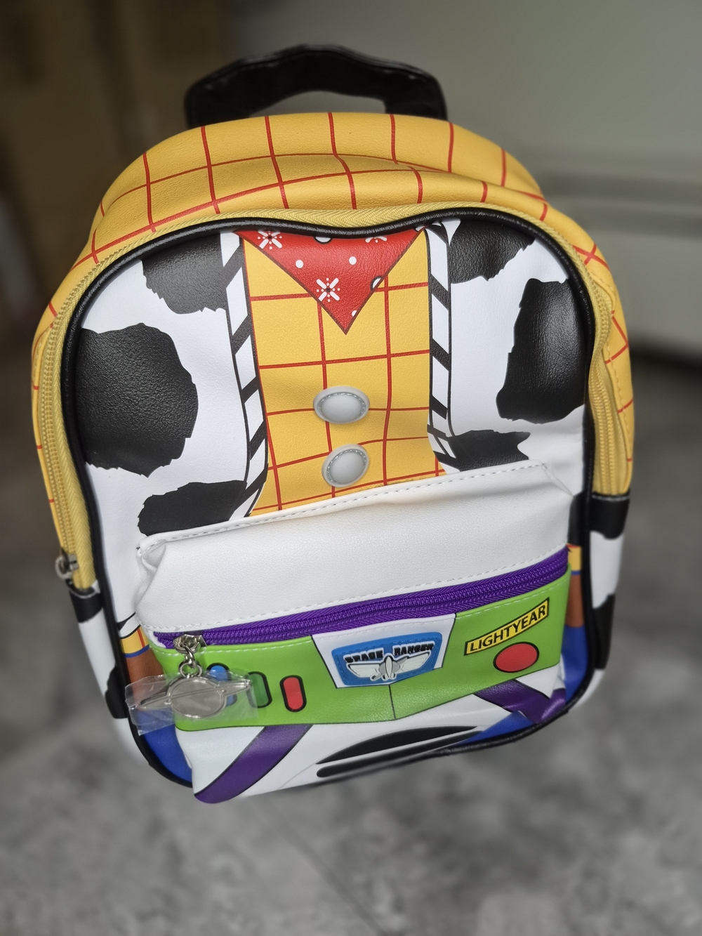 Woody/ Buzz Lightyear Kids Mini Backpack - Yellow, White, Black